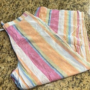 ECI linen blend, striped pants, size L, NWT | offer in description